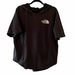 North Face Short Sleeved Hooded Sweat Shirt Large